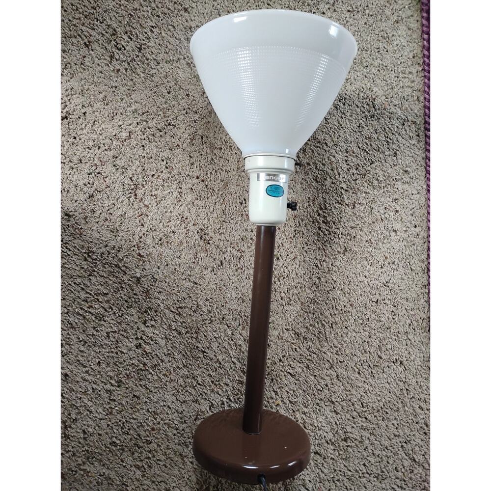Vintage Tensor Desk Lamp With Milk glass Shade 20" Tall MCM